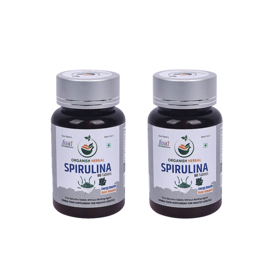 Spirulina Tab Supplement For Men & Women-New (60 Tablets Pack of 2)