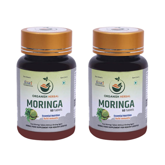 Moringa Tab Supplement For Men & Women-New (60 Tablets of Pack 2)